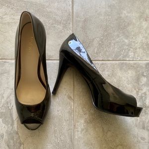 Nine West Camya Patent Leather Peep toe Heels
